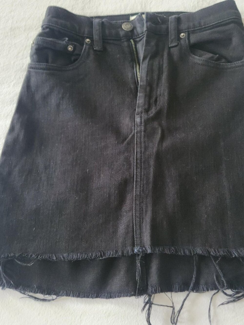 Black Denim skirt